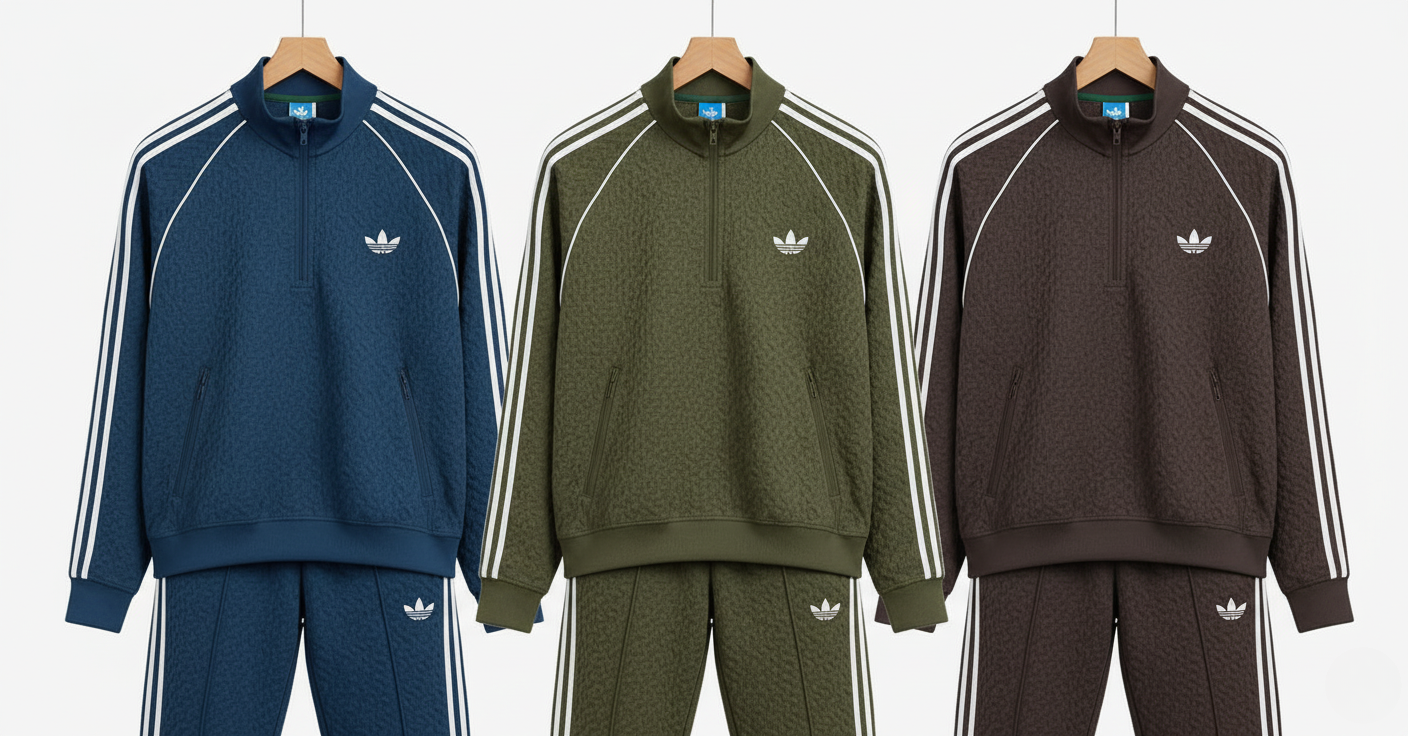 Premium Textured Tracksuit Adidas