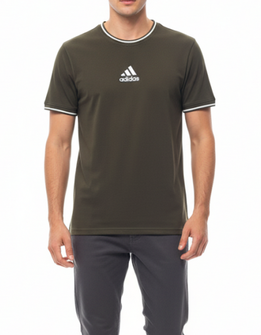 Men's Striped Collar & Cuff T-Shirt