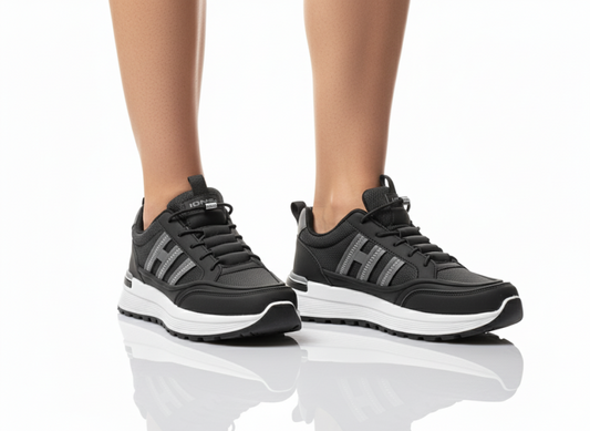 ONEZ 'Stealth' Hybrid Trainer  Sneakers- Black Monochromatic