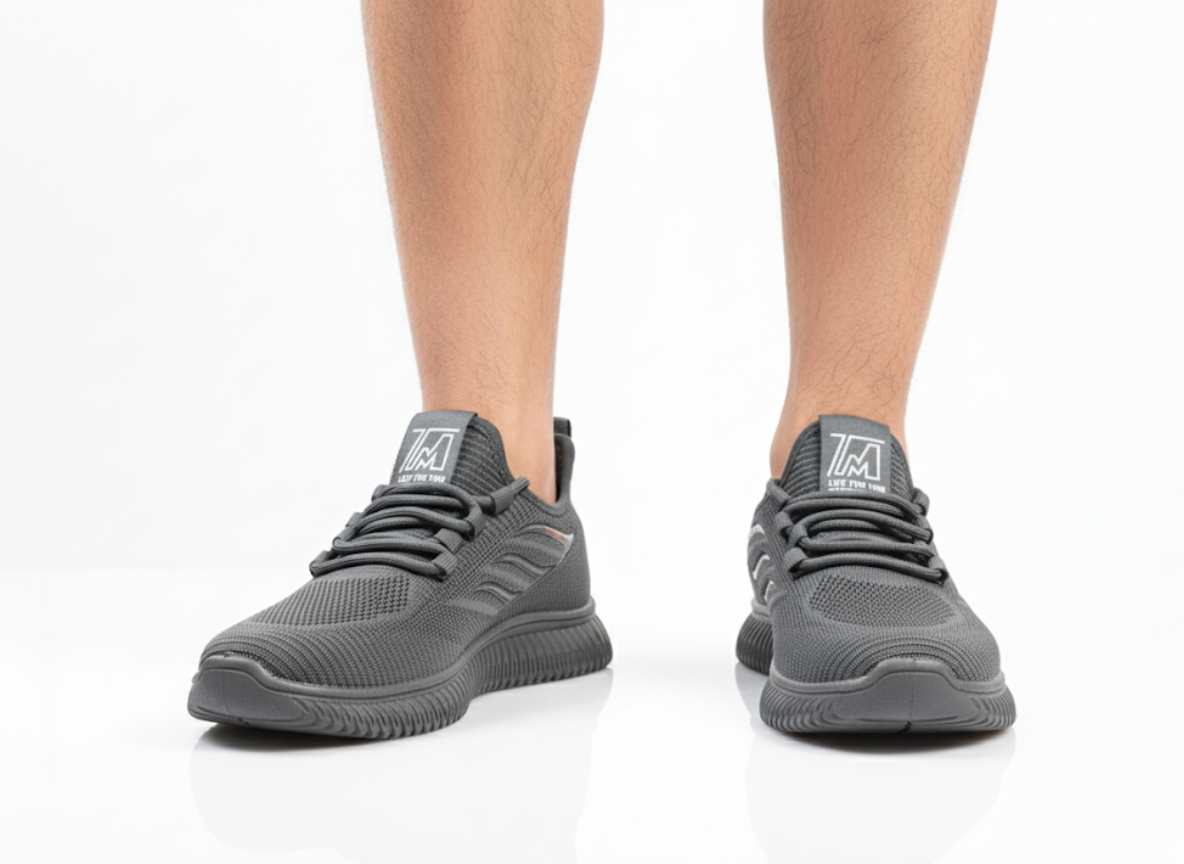 TM 'Ultra-Knit' Performance Runner - Sleek Grey | Lightweight Mesh, Max Comfort & K.Collection Durability