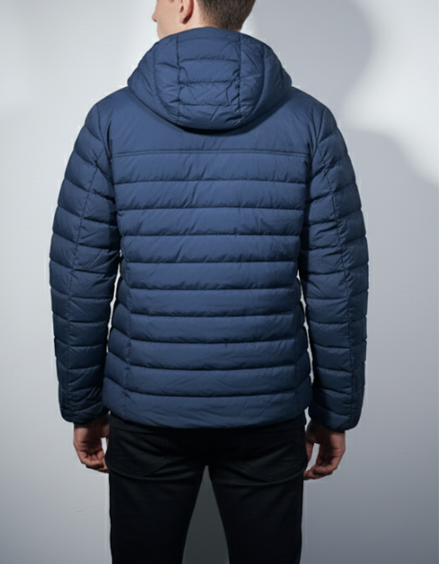 The North Face Men's/Women's Blue Hooded Puffer Jacket