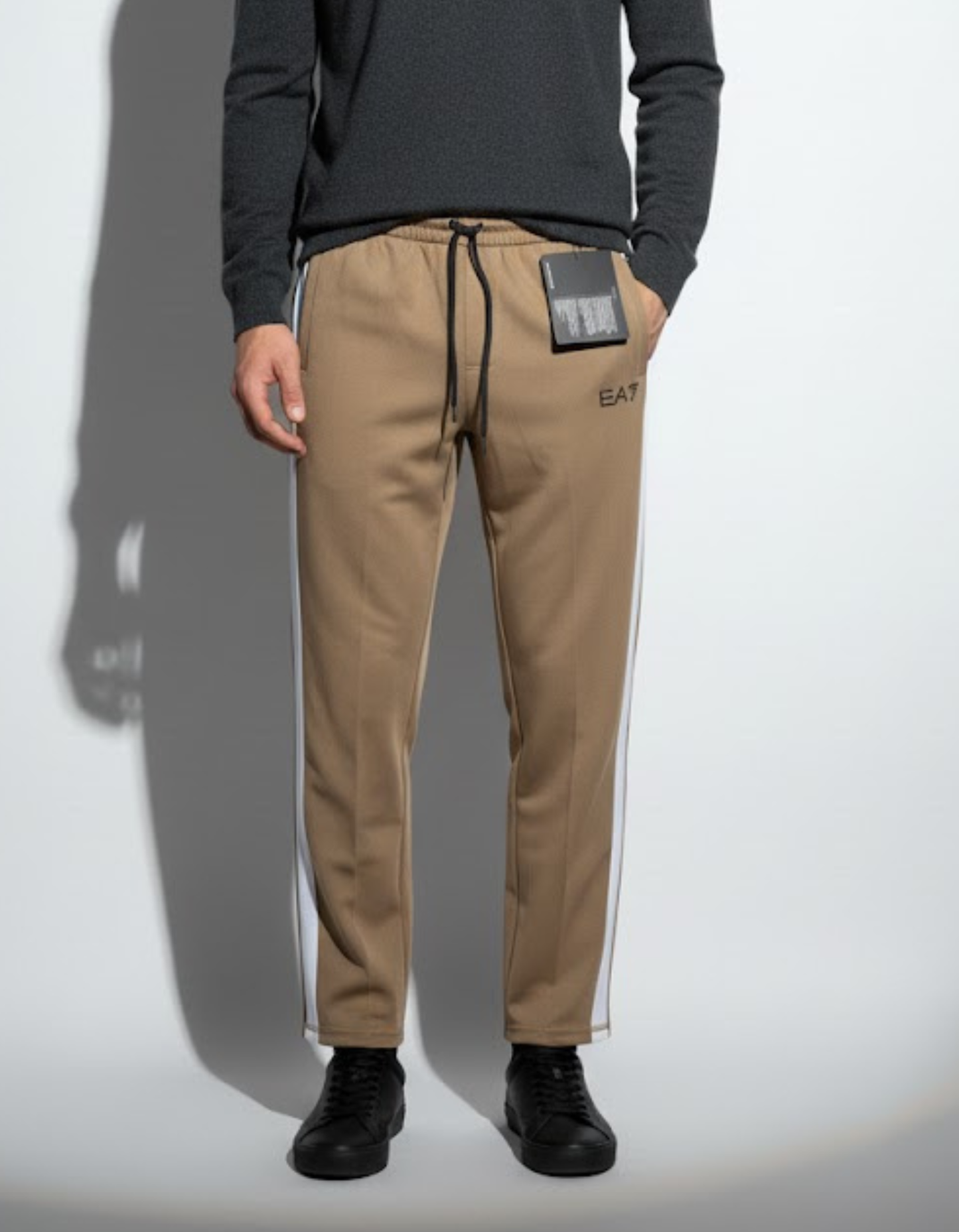 Armani EA7 Baggy Fit Track Trousers with Side Stripe