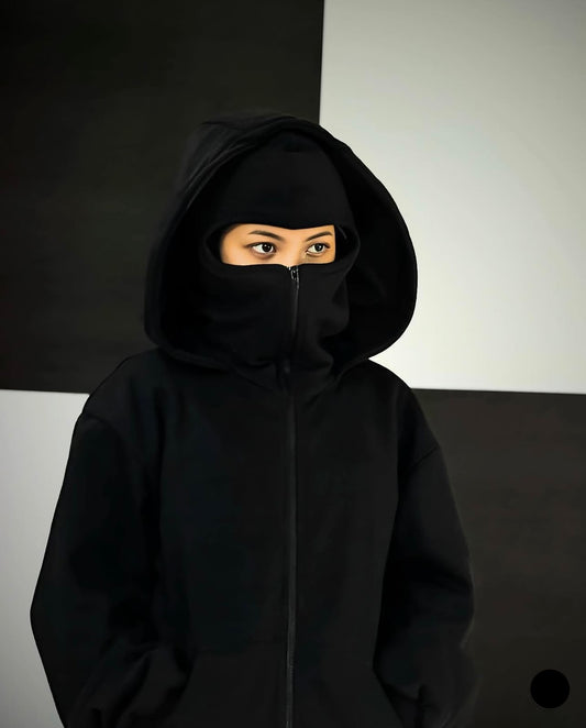 Balaclava Ninja Zipper Hoodie