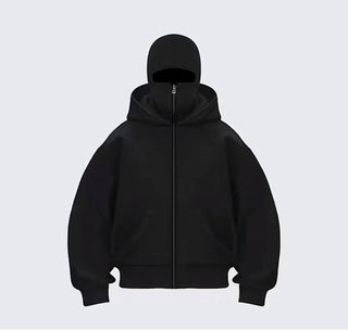 Balaclava Ninja Zipper Hoodie