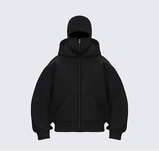 Balaclava Ninja Zipper Hoodie
