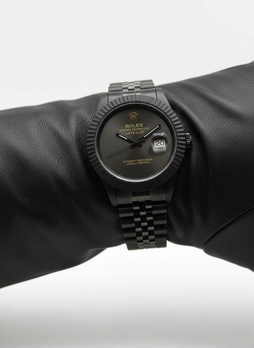Rolex Oystersteel with Black Dial