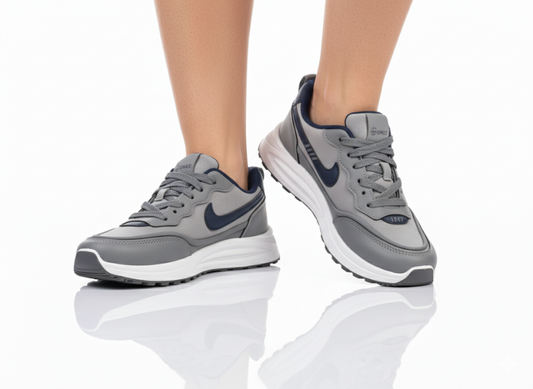 ONEZ 'Velocity 87' Runner - Grey & Navy